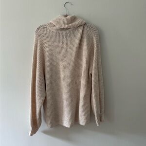 American Eagle Outfitters Cream Cowl Neck Sweater